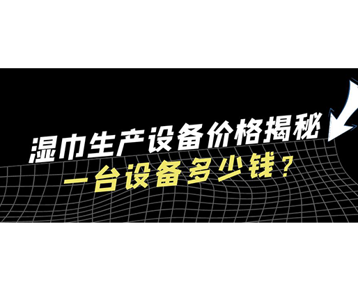 濕巾生產設備價格揭秘！一臺設備多少錢？