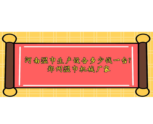 河南濕巾生產(chǎn)設(shè)備多少錢一臺？鄭州濕巾機(jī)械廠家