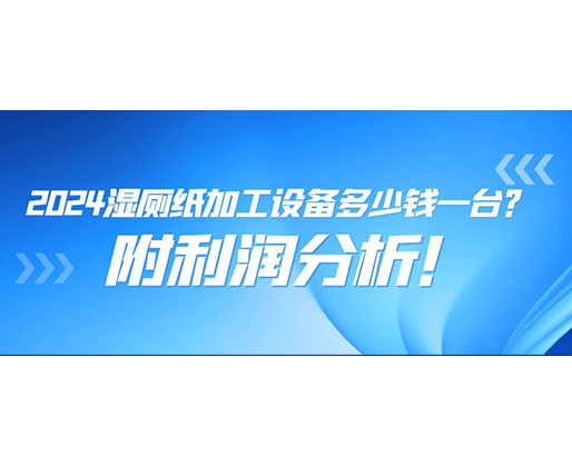 2024濕廁紙加工設備多少錢一臺(附利潤分析)